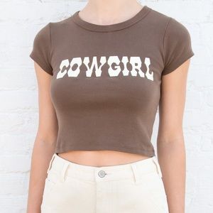 Brandy Melville Ashlyn Cowgirl Crop Top